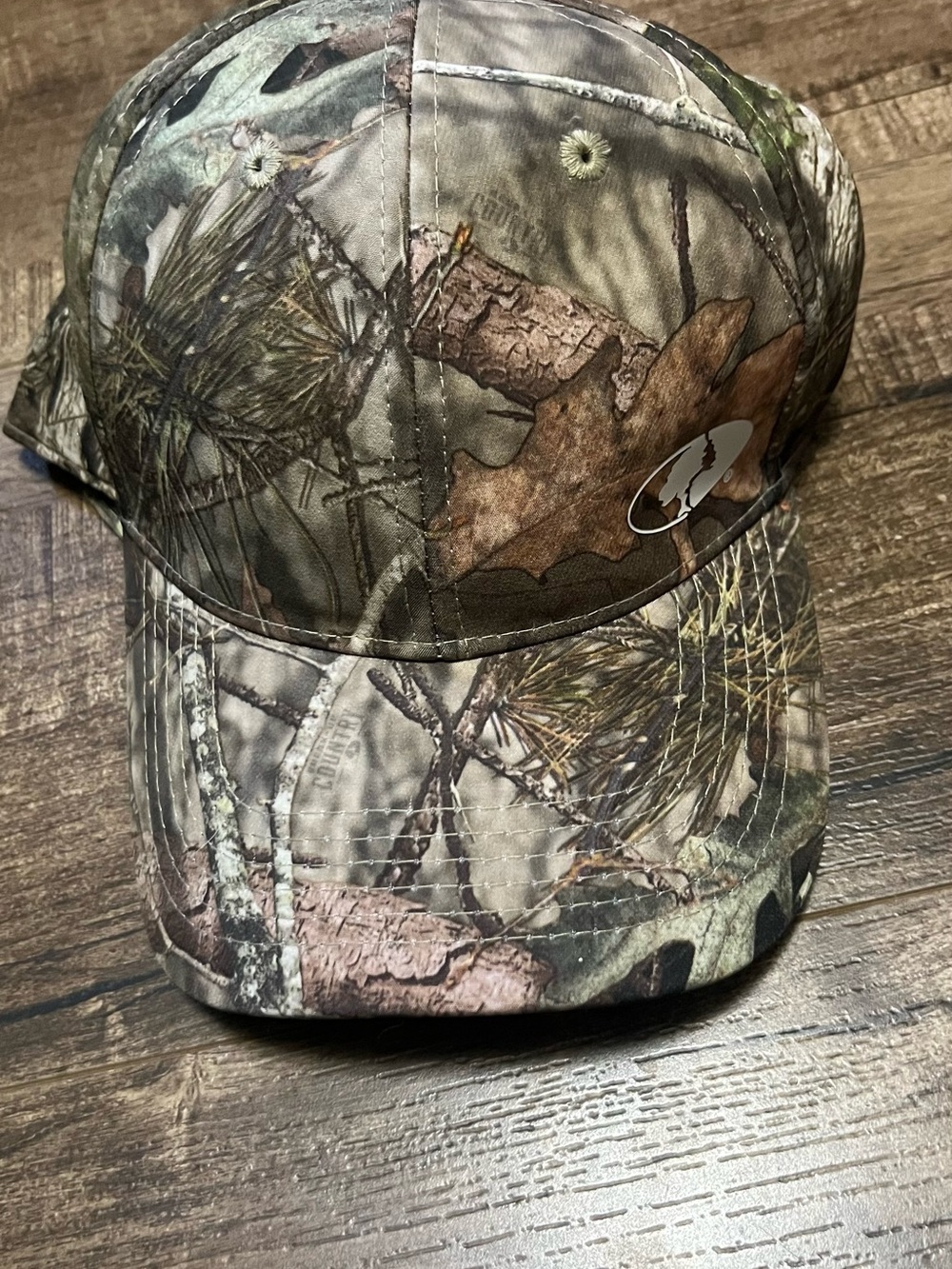 Mossy Oak Realtree Style Camo Baseball Cap — Green/Brown/Tan